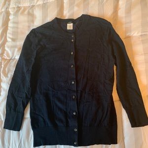 J Crew classic cardigan in navy